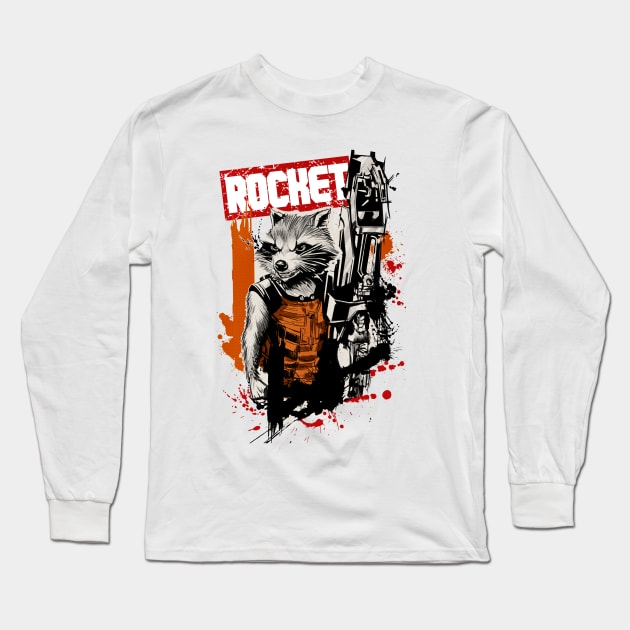 Rocket Exclusive Art Long Sleeve T-Shirt by Helm Store